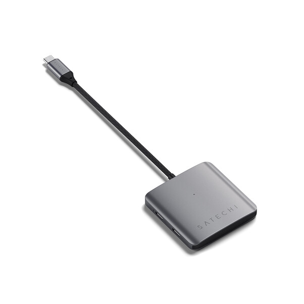 Satechi USB-C PD 4-Port Hub, space grau
