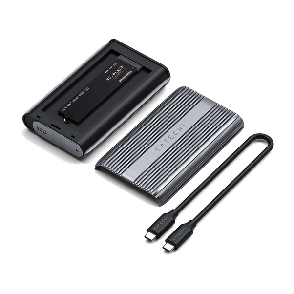 Satechi USB4 NVMe SSD Pro Gehäuse, space grau