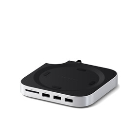 Satechi Stand Hub für Mac Mini M4 mit SSD Gehäuse, silber