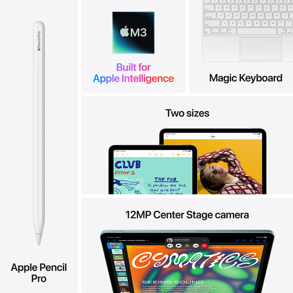 13" iPad Air Wi-Fi + Cellular 512 GB - Violett (M3)