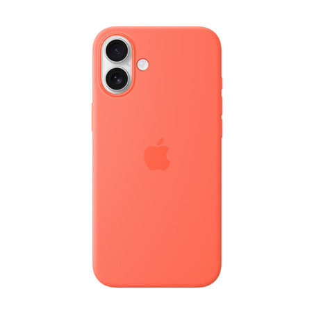 Sie sehen das Produktbild 01 von Apple iPhone 16 Plus Silikon Case mit MagSafe, mandarine Apple iPhone 16 Plus Silikon Case mit MagSafe, mandarine