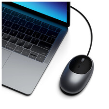 Satechi C1 USB-C Wired Mouse, space grau