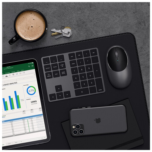 Satechi Extended Wireless Keypad, space grau