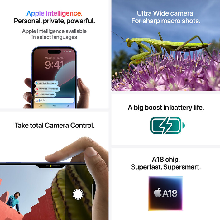 Sie sehen das Produktbild 08 von iPhone 16 Plus 128 GB Schwarz iPhone 16 Plus 128 GB Schwarz