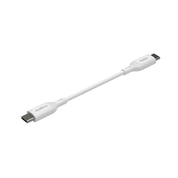 Sie sehen das Produktbild 04 von Mophie Essentials USB-C auf USB-C Kabel, 3m, weiss Mophie Essentials USB-C auf USB-C Kabel, 3m, weiss