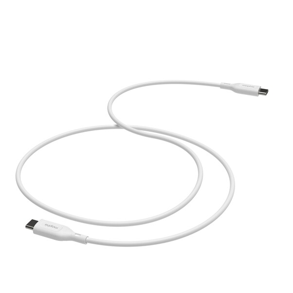 Sie sehen das Produktbild 06 von Mophie Essentials USB-C auf USB-C Kabel, 1m, weiss Mophie Essentials USB-C auf USB-C Kabel, 1m, weiss