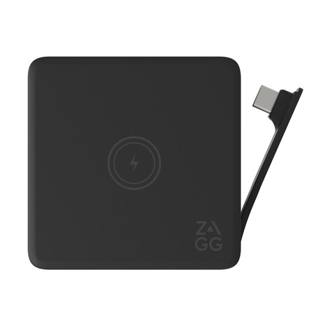 Sie sehen das Produktbild 01 von Zagg 4 Port Hub mit Wireless Charging, grau-schwarz Zagg 4 Port Hub mit Wireless Charging, grau-schwarz
