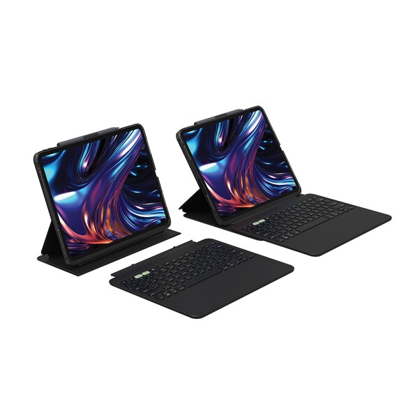 Sie sehen das Produktbild 02 von Zagg Tastatur Pro Keys 2 für iPad Pro 11" (M4), schwarz, deutsch Zagg Tastatur Pro Keys 2 für iPad Pro 11" (M4), schwarz, deutsch