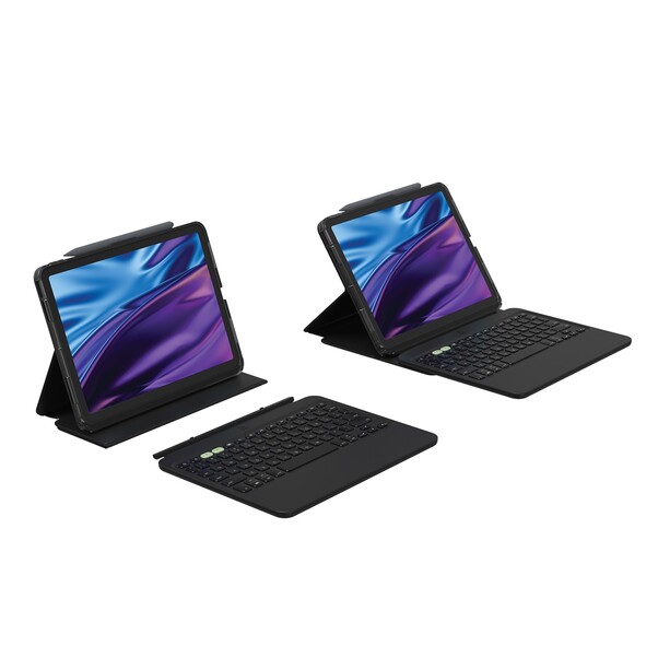 Sie sehen das Produktbild 03 von Zagg Tastatur Pro Keys 2 für iPad Air 11" (M2/M3), schwarz, deutsch Zagg Tastatur Pro Keys 2 für iPad Air 11" (M2/M3), schwarz, deutsch