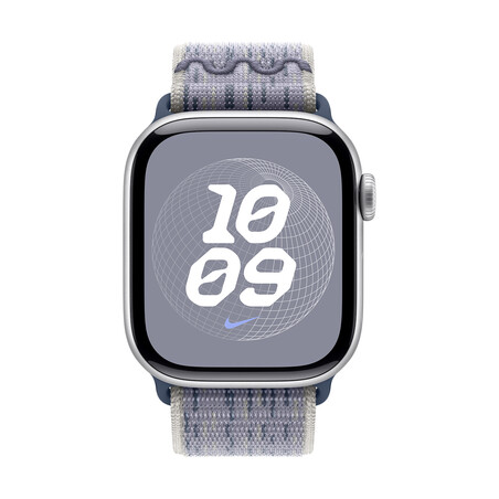 Sie sehen das Produktbild 01 von 42 mm Nike Sport Loop Grau/Blau 42 mm Nike Sport Loop Grau/Blau
