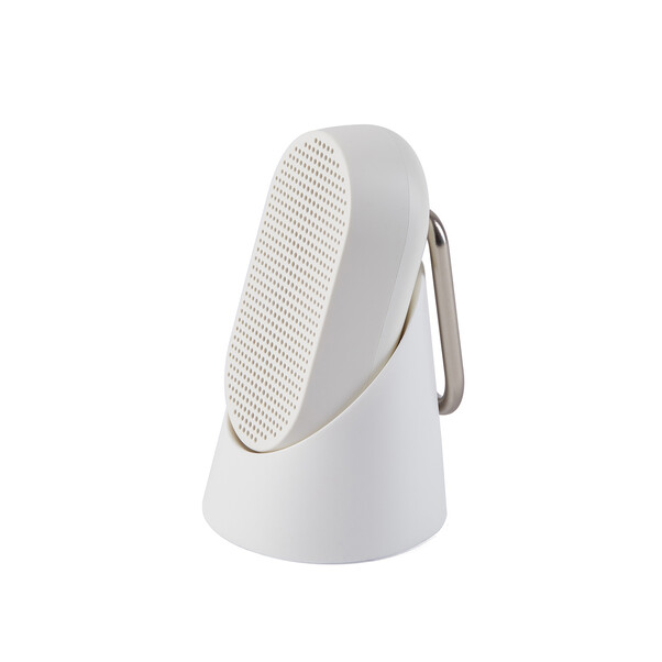 Sie sehen das Produktbild 02 von Lexon Mino T tragbarer Lautsprecher mit Karabiner, weiss Lexon Mino T tragbarer Lautsprecher mit Karabiner, weiss