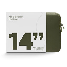 Trunk Neopren Sleeve für MacBook Pro 14", dunkelgrün