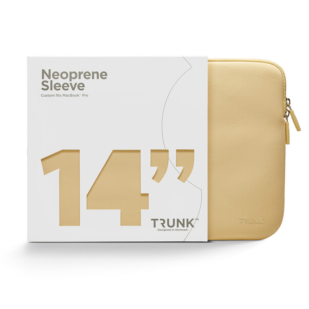 Sie sehen das Produktbild 02 von Trunk Neopren Sleeve für MacBook Pro 14", chardonnay Trunk Neopren Sleeve für MacBook Pro 14", chardonnay