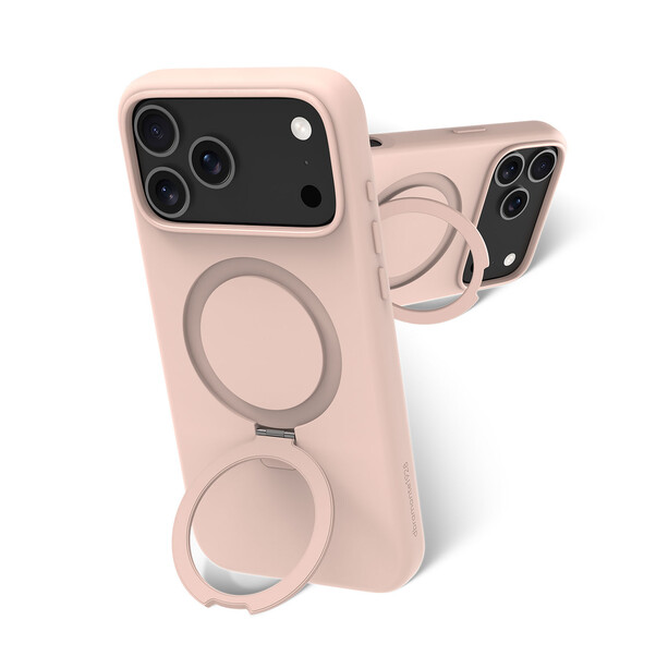 dbramante Roskilde ICON Case mit MagSafe Kick für iPhone 17 Pro Max, rosa