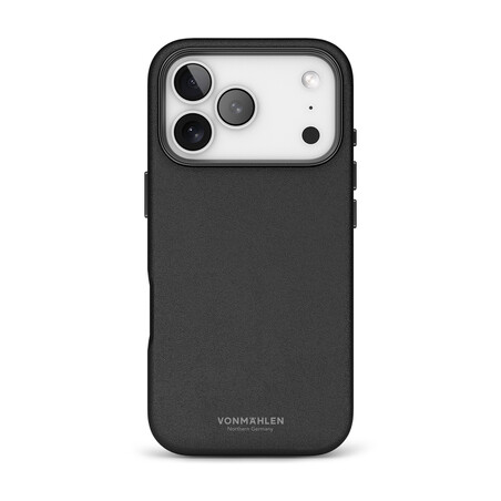 Sie sehen das Produktbild 01 von Vonmählen Kunstleder-Case für iPhone 17 Pro, schwarz Vonmählen Kunstleder-Case für iPhone 17 Pro, schwarz