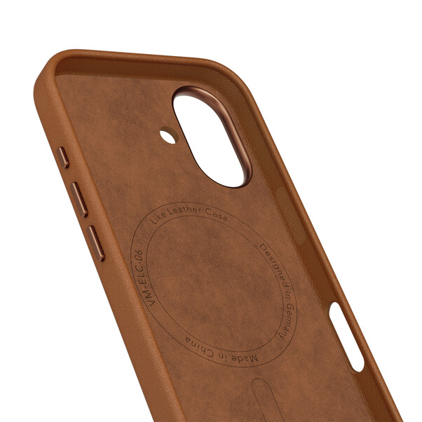 Sie sehen das Produktbild 03 von Vonmählen Kunstleder-Case für iPhone 17, braun Vonmählen Kunstleder-Case für iPhone 17, braun