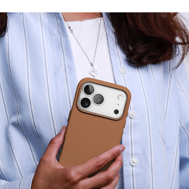 Vonmählen Kunstleder-Case für iPhone 17 Pro, braun