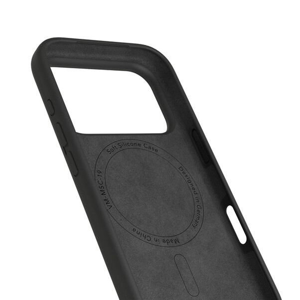 Vonmählen Silikon-Case für iPhone 17 Pro, schwarz