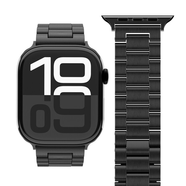 Sie sehen das Produktbild 03 von Vonmählen Gliederarmband 2 für Apple Watch 40/41/42mm, schwarz Vonmählen Gliederarmband 2 für Apple Watch 40/41/42mm, schwarz
