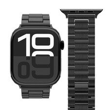 Sie sehen das Produktbild 03 von Vonmählen Gliederarmband 2 für Apple Watch 40/41/42mm, schwarz Vonmählen Gliederarmband 2 für Apple Watch 40/41/42mm, schwarz
