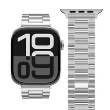 Sie sehen das Produktbild 03 von Vonmählen Gliederarmband 2 für Apple Watch 40/41/42mm, silber Vonmählen Gliederarmband 2 für Apple Watch 40/41/42mm, silber
