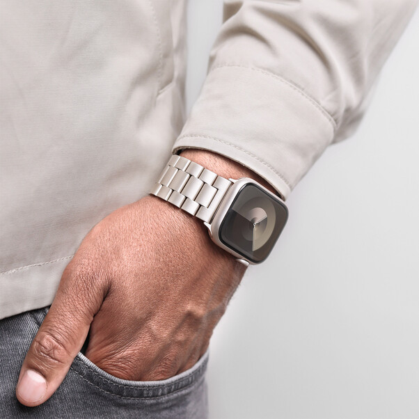 Sie sehen das Produktbild 04 von Vonmählen Gliederarmband 2 für Apple Watch 40/41/42mm, champagne Vonmählen Gliederarmband 2 für Apple Watch 40/41/42mm, champagne