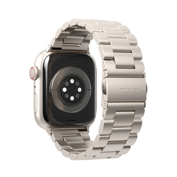 Sie sehen das Produktbild 02 von Vonmählen Gliederarmband 2 für Apple Watch 44/45/46/49mm, champagne Vonmählen Gliederarmband 2 für Apple Watch 44/45/46/49mm, champagne