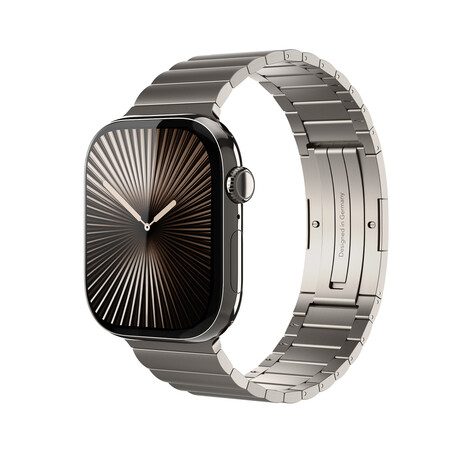 Sie sehen das Produktbild 01 von Vonmählen Edelstahl Gliederarmband Pro für Apple Watch 40/41/42mm, wüstensand Vonmählen Edelstahl Gliederarmband Pro für Apple Watch 40/41/42mm, wüstensand