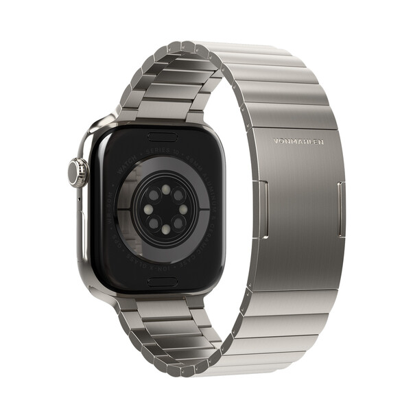 Sie sehen das Produktbild 02 von Vonmählen Edelstahl Gliederarmband Pro für Apple Watch 44/45/46/49mm, wüstensand Vonmählen Edelstahl Gliederarmband Pro für Apple Watch 44/45/46/49mm, wüstensand