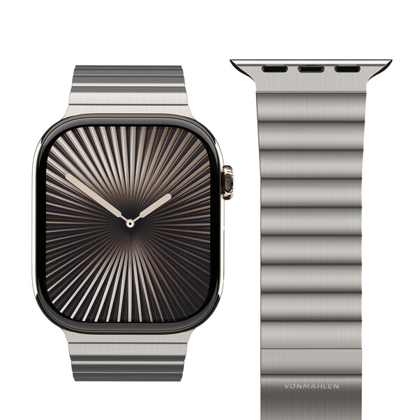 Sie sehen das Produktbild 03 von Vonmählen Edelstahl Gliederarmband Pro für Apple Watch 44/45/46/49mm, wüstensand Vonmählen Edelstahl Gliederarmband Pro für Apple Watch 44/45/46/49mm, wüstensand