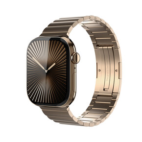 Vonmählen Edelstahl Gliederarmband Pro für Apple Watch 44/45/46/49mm, gold