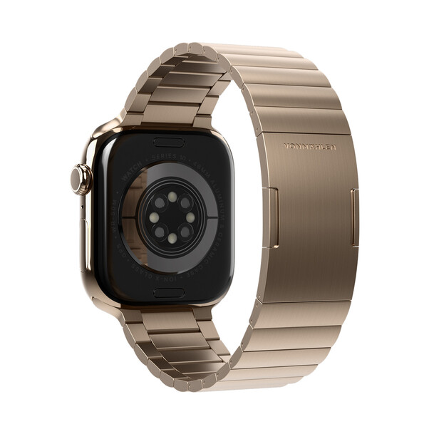 Sie sehen das Produktbild 02 von Vonmählen Edelstahl Gliederarmband Pro für Apple Watch 44/45/46/49mm, gold Vonmählen Edelstahl Gliederarmband Pro für Apple Watch 44/45/46/49mm, gold