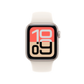 Apple Watch SE 3 GPS, 40 mm Aluminiumgehäuse Polarstern, Sportarmband Polarstern – S/M