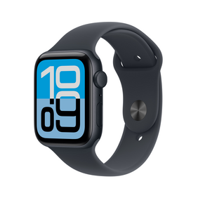 Apple Watch SE 3 GPS, 44 mm Aluminiumgehäuse Mitternacht, Sportarmband Mitternacht – S/M