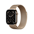 Sie sehen das Produktbild 01 von Apple Watch Series 11 GPS + Cellular, 42 mm Titangehäuse Gold, Milanaise Armband Gold Apple Watch Series 11 GPS + Cellular, 42 mm Titangehäuse Gold, Milanaise Armband Gold