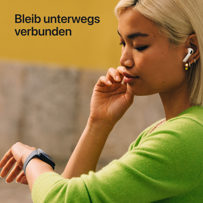 Apple Watch SE 3 GPS, 44 mm Aluminiumgehäuse Mitternacht, Sportarmband Mitternacht – S/M