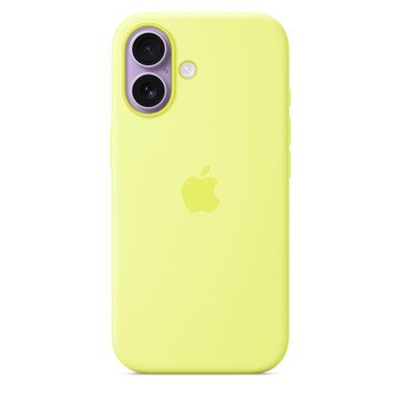 Sie sehen das Produktbild 01 von iPhone 17 Silikon Case mit MagSafe - Neongelb iPhone 17 Silikon Case mit MagSafe - Neongelb
