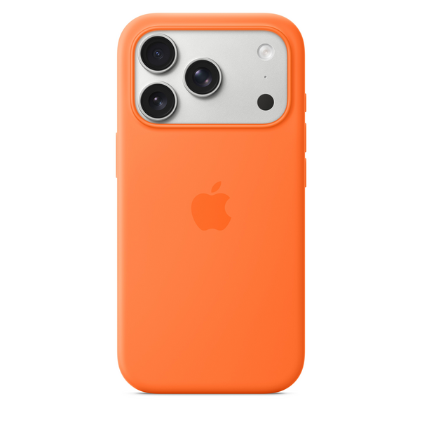 Sie sehen das Produktbild 02 von iPhone 17 Pro Silikon Case mit MagSafe - Orange iPhone 17 Pro Silikon Case mit MagSafe - Orange