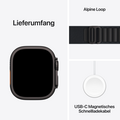 Sie sehen das Produktbild 08 von Apple Watch Ultra 3 GPS + Cellular, 49 mm Titangehäuse Schwarz, Alpine Loop Schwarz - Small Apple Watch Ultra 3 GPS + Cellular, 49 mm Titangehäuse Schwarz, Alpine Loop Schwarz - Small