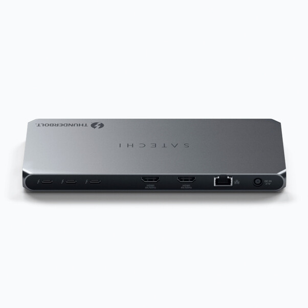 Sie sehen das Produktbild 03 von Satechi Thunderbolt 4 Docking Station mit Display Link, silber Satechi Thunderbolt 4 Docking Station mit Display Link, silber
