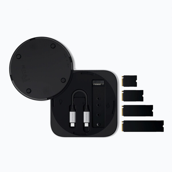 Satechi USB4 Slim NVMe SSD-Gehäuse, silber