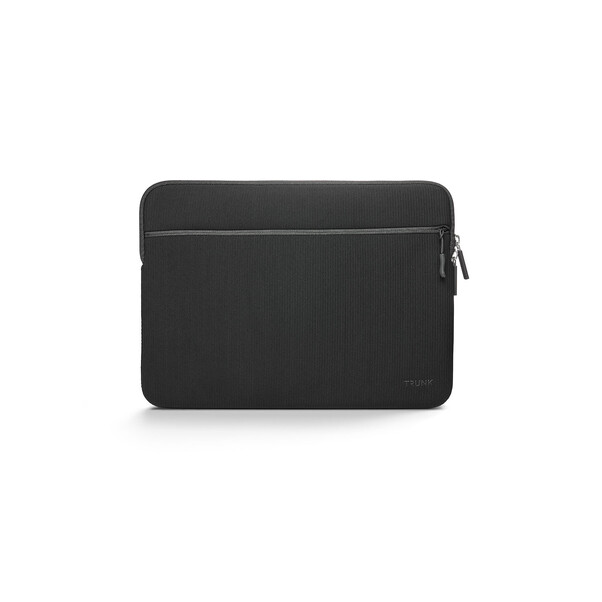 Sie sehen das Produktbild 01 von Trunk Textile Neopren Sleeve gerippt für MacBook Air/MacBook Pro 15" mit Tasche, schwarz Trunk Textile Neopren Sleeve gerippt für MacBook Air/MacBook Pro 15" mit Tasche, schwarz