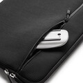 Trunk Textile Neopren Sleeve gerippt für MacBook Air/MacBook Pro 13" mit Tasche, schwarz