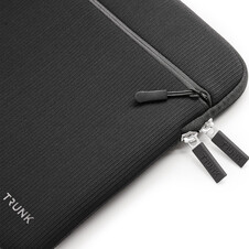 Trunk Textile Neopren Sleeve gerippt für MacBook Air/MacBook Pro 13" mit Tasche, schwarz