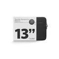 Trunk Textile Neopren Sleeve gerippt für MacBook Air/MacBook Pro 13" mit Tasche, schwarz