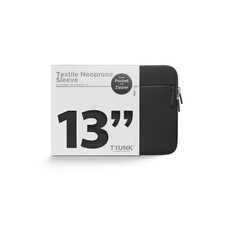 Trunk Textile Neopren Sleeve gerippt für MacBook Air/MacBook Pro 13" mit Tasche, schwarz