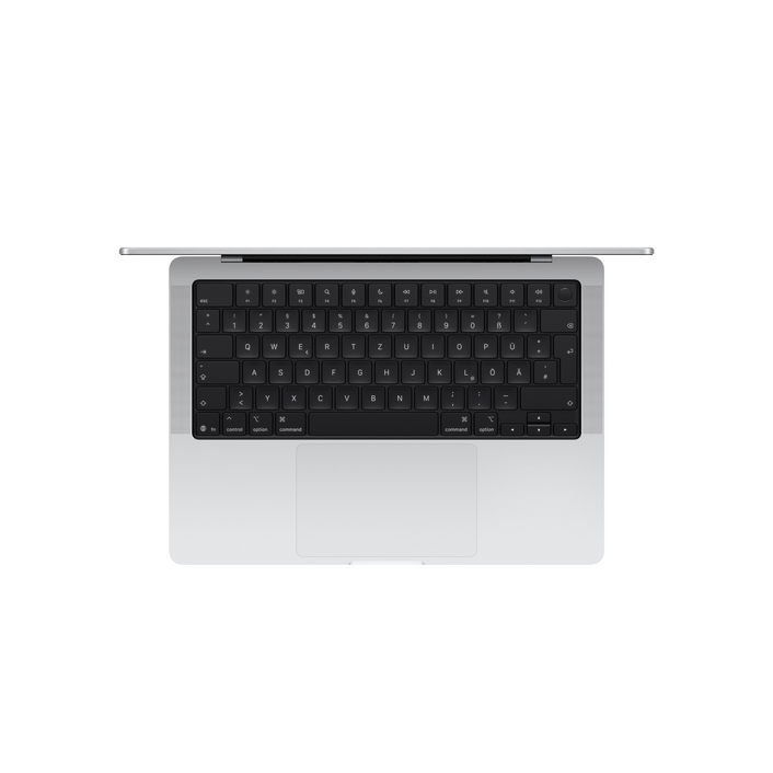 Sie sehen das Produktbild 02 von MacBook Pro 14" mit M5 Chip mit 10-Core CPU und 10-Core GPU, 16GB, 1TB SSD, Silber MacBook Pro 14" mit M5 Chip mit 10-Core CPU und 10-Core GPU, 16GB, 1TB SSD, Silber
