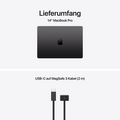 14" MacBook Pro: Apple M5 Chip mit 10‑Core CPU und 10‑Core GPU, 1 TB SSD - Space Schwarz