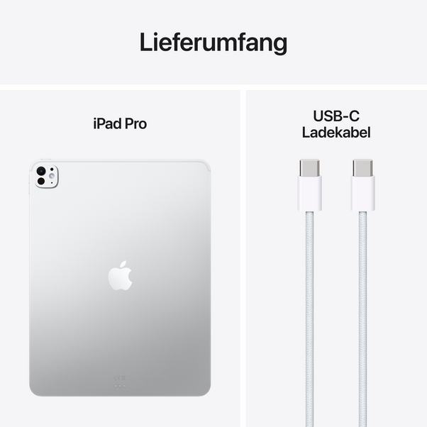 iPad Pro 13" Wi-Fi mit Standardglas, 2TB, Silber