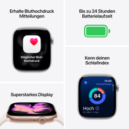 Sie sehen das Produktbild 03 von Apple Watch Series 11 GPS, 42 mm Aluminiumgehäuse Diamantschwarz, Sportarmband Schwarz - S/M Apple Watch Series 11 GPS, 42 mm Aluminiumgehäuse Diamantschwarz, Sportarmband Schwarz - S/M